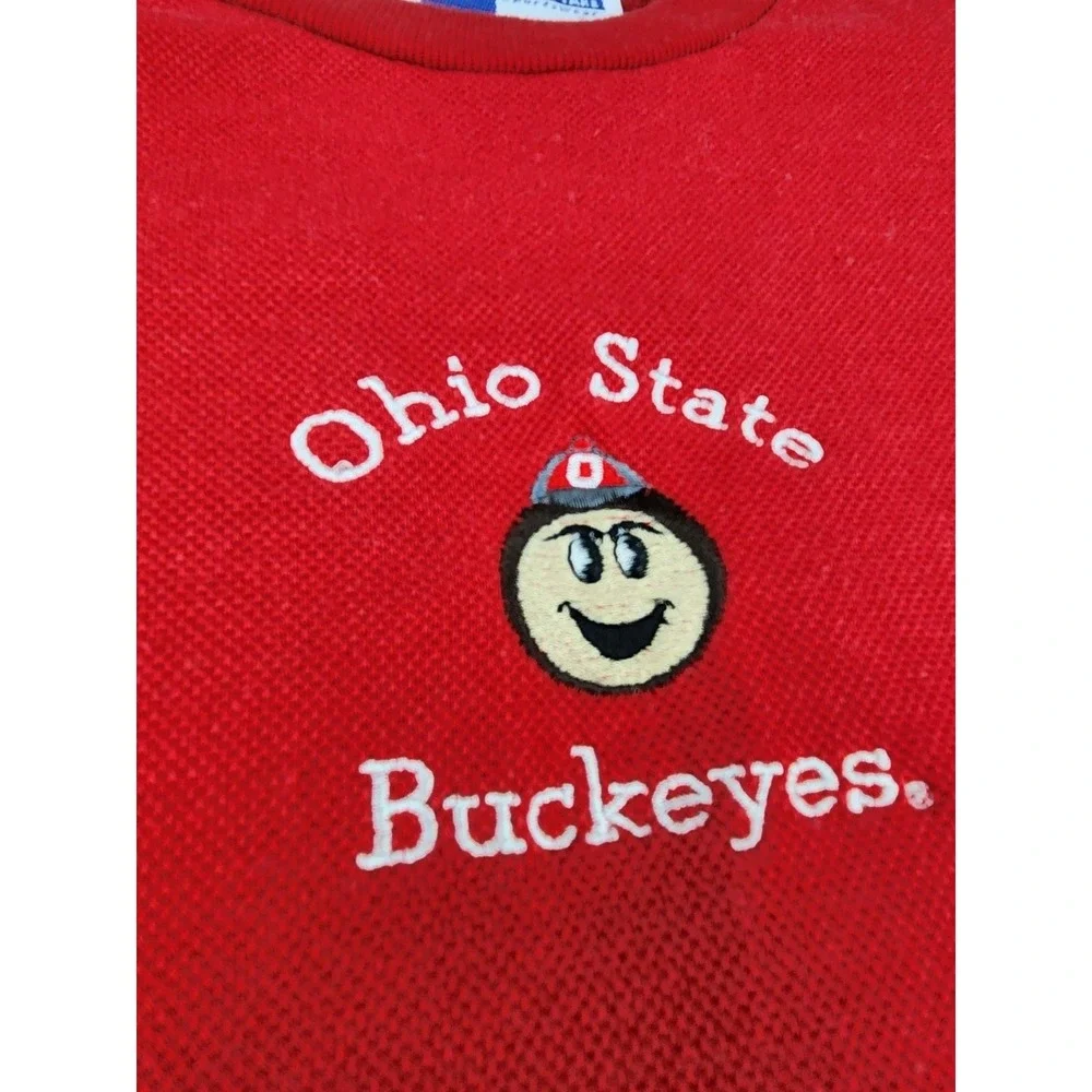 Vintage Ohio State Buckeyes One Piece Toddler Zip Suit Romper Football 24 Months